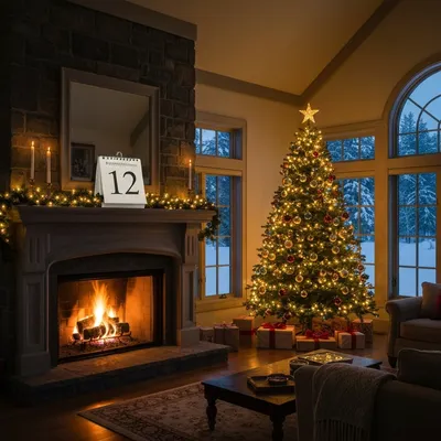 Визуальная иллюстрация слова «december» - Декабрь